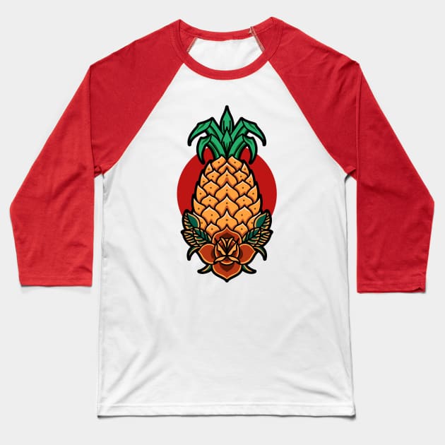 summer pineapple Baseball T-Shirt by donipacoceng